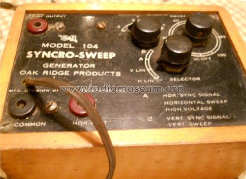 Synchro-Sweep Generator 104; OR - Oak Ridge (ID = 1359470) Equipment