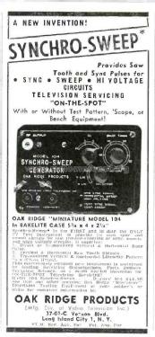 Synchro-Sweep Generator 104; OR - Oak Ridge (ID = 2736874) Equipment