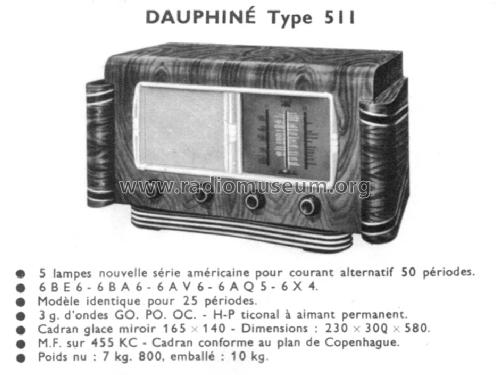 Dauphiné 511; ORA, Oradyne, Gérard (ID = 1417749) Radio