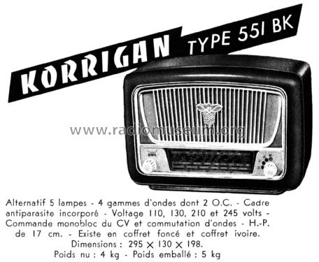 Korrigan 551BK; ORA, Oradyne, Gérard (ID = 2499400) Radio