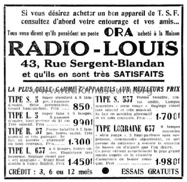 Doublet with ID=62619; ORA, Oradyne, Gérard (ID = 2065070) Radio
