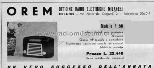 F50; Orem; Milano (ID = 2447457) Radio