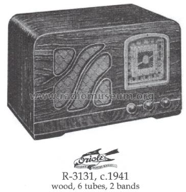 R-3131 ; Oriole brand (ID = 1455081) Radio