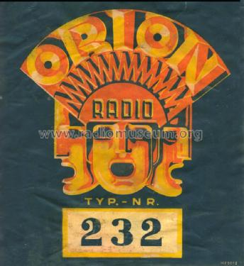 232; Orion; Budapest (ID = 1547050) Radio