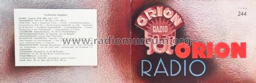 244; Orion; Budapest (ID = 2867000) Radio