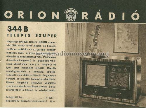 344B; Orion; Budapest (ID = 1502694) Radio