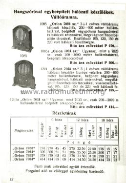 7023; Orion; Budapest (ID = 1600168) Radio