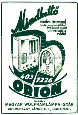 7226; Orion; Budapest (ID = 2919196) Radio