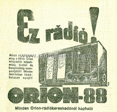 88; Orion; Budapest (ID = 2011699) Radio