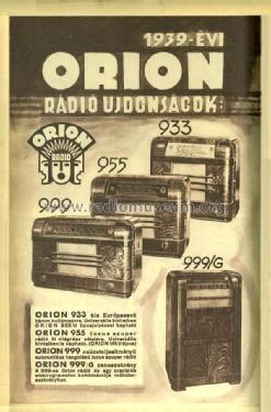 933; Orion; Budapest (ID = 2350170) Radio