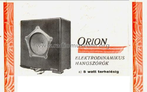 9405; Orion; Budapest (ID = 1796934) Speaker-P