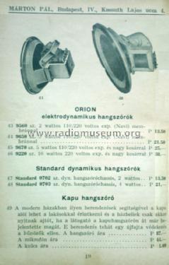 Speaker 9650; Orion; Budapest (ID = 1598938) Speaker-P