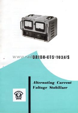 AC Voltage Stabilizer 1834/S; Orion; Budapest (ID = 1344595) Aliment.