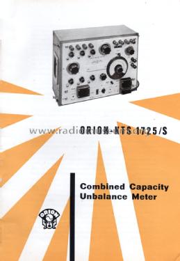 Combined Capacity Unbalance Meter 1725/S; Orion; Budapest (ID = 1345146) Equipment