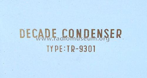 Decade Capacitor TR-9301; Orion; Budapest (ID = 1001739) Equipment