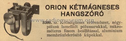 Hangdoboz 9300; Orion; Budapest (ID = 2237899) Parleur
