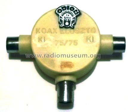 Koax elosztó / Coax splitter 75/75; Orion; Budapest (ID = 1402926) Misc