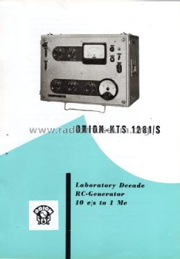 Laboratory Decade RC-Generator 1281/S; Orion; Budapest (ID = 1343835) Equipment