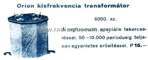 NF transformer 6050; Orion; Budapest (ID = 1433315) Radio part