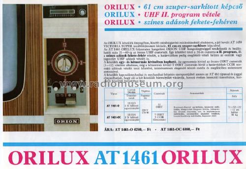 Orilux AT 1461; Orion; Budapest (ID = 1094343) Télévision