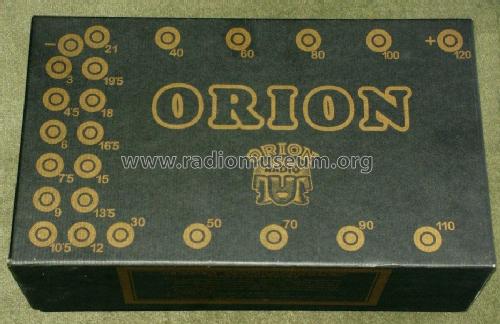 Orion Száraztelep/ Anódtelep/ Anoden-Batterie 120 Volt; Orion; Budapest (ID = 1726890) Strom-V