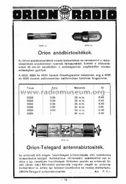 Orion-Telegard - Lightning Arrester 8110; Orion; Budapest (ID = 1827928) Misc