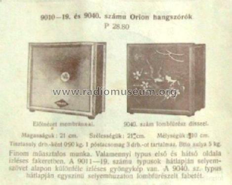 Speaker 9040; Orion; Budapest (ID = 1797105) Speaker-P