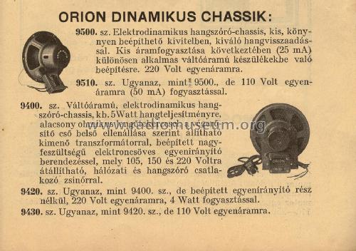 Speaker 9500; Orion; Budapest (ID = 2237917) Parleur