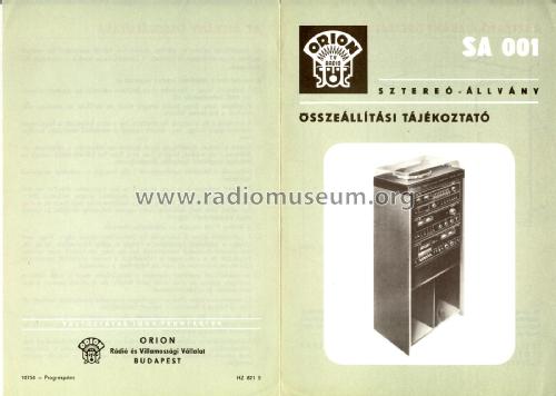 Sztereó állvány - Stereo Rack SA001; Orion; Budapest (ID = 2225787) Misc