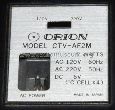 AM/FM Radio Cassette Recorder CTV-AF2M; Orion Electric Co., (ID = 2301918) Radio