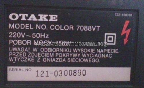 Otake Color 7088 VT; Orion Electric Co., (ID = 1813399) Televisore