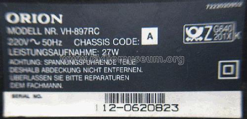 Video Cassette Recorder VH-897RC; Orion Electric Co., (ID = 1936628) Enrég.-R