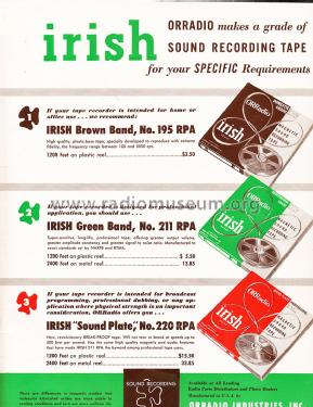Irish Green Band No. 211 RPA; Orradio Industries (ID = 1800981) Misc
