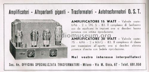 Amplificatore 30 Watt ; OST O.S.T., Officina (ID = 2536717) Verst/Mix