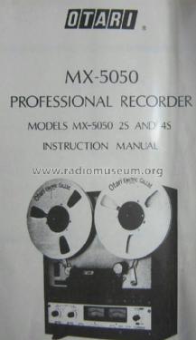 Professional Recorder MX-5050; Otari Electric Co., (ID = 840342) R-Player