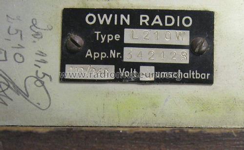210W ; Owin; Hannover (ID = 2153377) Radio