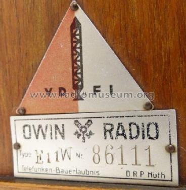 E11W; Owin; Hannover (ID = 1902594) Radio