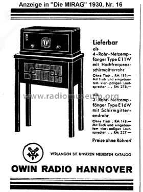 E16W; Owin; Hannover (ID = 2359299) Radio