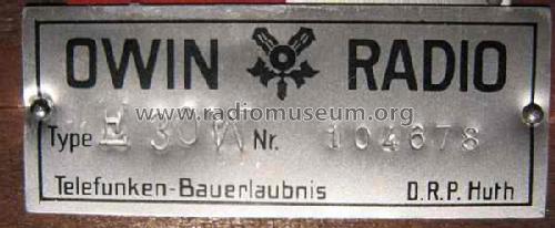 E30W; Owin; Hannover (ID = 866507) Radio