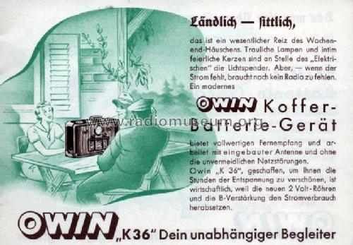 K36; Owin; Hannover (ID = 1822200) Radio