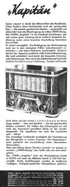 Kapitän L133W; Owin; Hannover (ID = 1779120) Radio