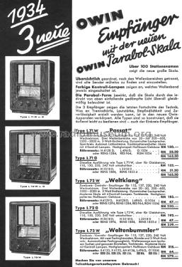 Weltklang L72W; Owin; Hannover (ID = 1780396) Radio