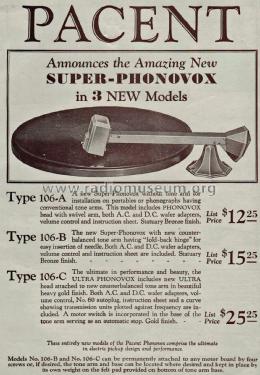 Ultra Phonovox 106-C; Pacent, New York (ID = 2052778) Mikrofon/TA