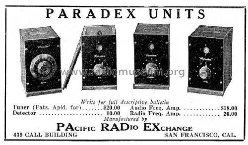 Paradex Audio Frequency Amplifier ; Pacific Radio (ID = 994327) Ampl/Mixer