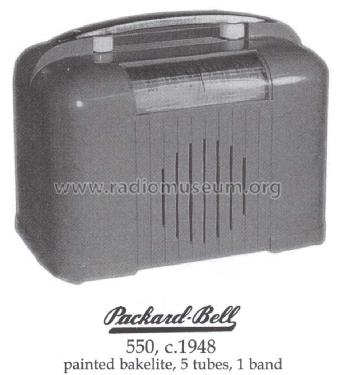 550 ; Packard Bell Co.; (ID = 1455489) Radio