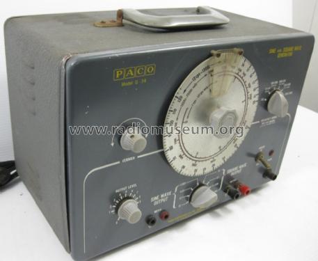 Sine/Square - Generator G34; PACO Electronics Co. (ID = 1567098) Equipment