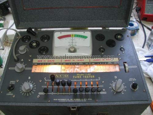 T60 Tube Tester ; PACO Electronics Co. (ID = 893854) Equipment