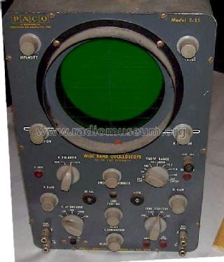 Wide Band Oscilloscope S-55; PACO Electronics Co. (ID = 1190962) Equipment