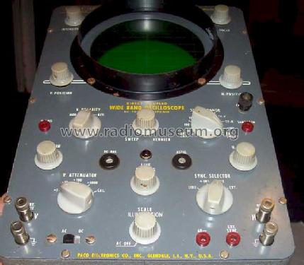 Wide Band Oscilloscope S-55; PACO Electronics Co. (ID = 1190964) Equipment