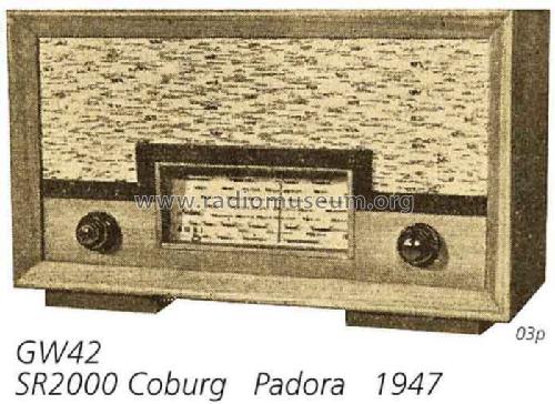 Coburg GW42 SR2000; Padora GmbH, Josef (ID = 2122) Radio